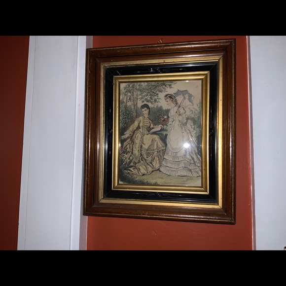 EASTLAKE frame an print.12 3/4in by 14 3/4in